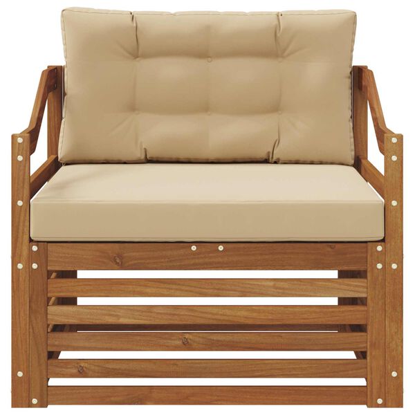 vidaXL Udend&oslash;rs sofagruppe Massivt Akacietr&aelig; Naturfarvet