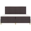 vidaXL Box spring seng med madras M&oslash;rk Brun 200 x 200 cm Stof