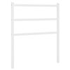 vidaXL udskiftningsgavl 75 cm metal hvid