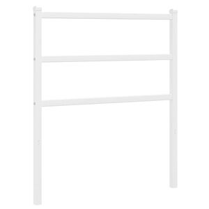vidaXL udskiftningsgavl 75 cm metal hvid