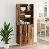 vidaXL Highboard Gammelt tr&aelig; 69,5 x 32,5 x 180 cm Konstrueret tr&aelig;