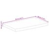 vidaXL bordplade 50x30x3,8 cm naturlig kant massivt ru mangotræ