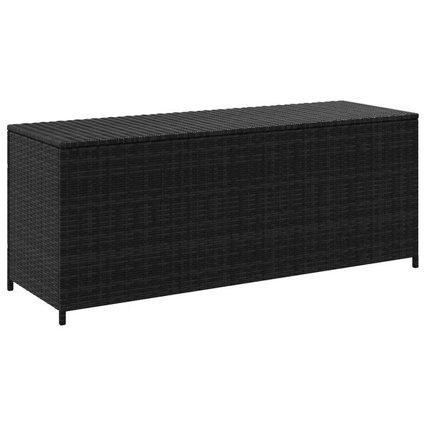 vidaXL udend&oslash;rs opbevaringskasse 150x50x60 cm polyrattan sort