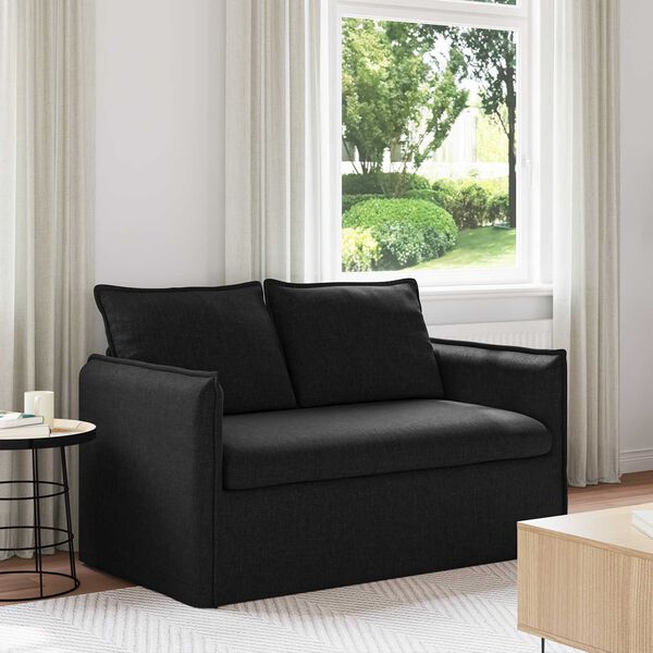 vidaXL Sofa 120cm Sort Metal