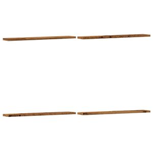 vidaXL hyldeplader 4 stk. 60x10x1,5 cm konstrueret tr&aelig; antikt tr&aelig;
