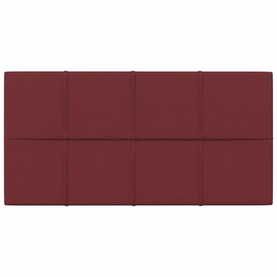 vidaXL vægpaneler 12 stk. 60x30 cm 2,16 m² stof vinrød