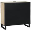 vidaXL Sideboard Hvid 80 x 33 x 75 cm Massivt mangotr&aelig;