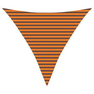 vidaXL Solskygge sejl Orange og Brun 3,6 x 3,6 x 3,6 m