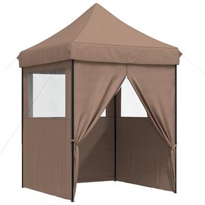 vidaXL Party Tent 200 x 200 x 306 cm Brun Oxford stof