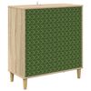 vidaXL Sideboard GELEEN Sonoma-eg 69 x 33 x 75 cm Konstrueret tr&aelig;
