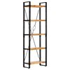 vidaXL bogreol med 5 hylder 60x30x180 cm massivt mangotr&aelig;