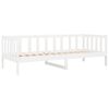 vidaXL daybed uden madras 90x190 cm massivt fyrretræ hvid