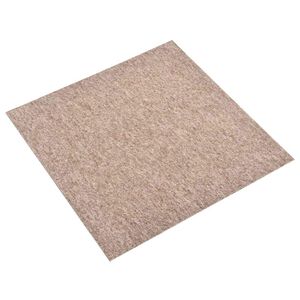 vidaXL T&aelig;ppe 20 stk. Beige 50 x 50 cm 100% Polypropylen