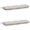 vidaXL B&aelig;nkepuder VIANEN 2 stk. 100% polyester Hvid 110 x 30 x 12 cm