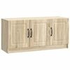 vidaXL TV-skab Sonoma-eg 99 x 34,5 x 47 cm Konstrueret tr&aelig;