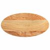 vidaXL bordplade 80x40x2 cm massivt egetr&aelig; oval lysebrun