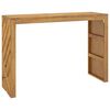 vidaXL konsolbord 110x35x75 cm massivt teaktr&aelig;
