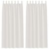 vidaXL Voile Gardin med gardiner 2 pcs Creme 260 x 140 cm Polyester
