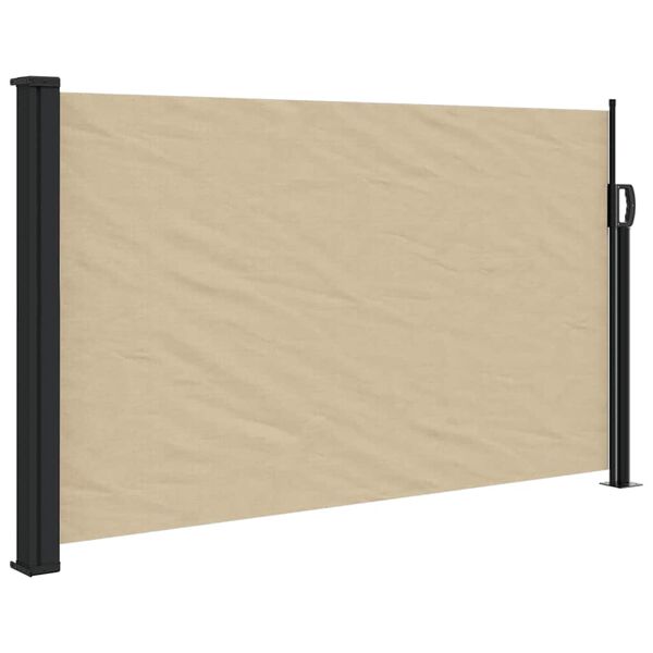 vidaXL sammenrullelig sidemarkise 120x500 cm beige