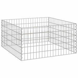 vidaXL Square Komposter 100 x 100 x 50 cm Jern