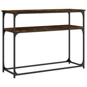 vidaXL konsolbord 100x35,5x75 cm konstrueret tr&aelig; r&oslash;get egetr&aelig;sfarve