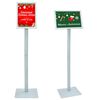 vidaXL Pedestal Plakatstand S&oslash;lv 32 x 27 x 119 cm PVC og st&oslash;bejern