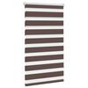 Rullegardin i zebradesign 70 x 120 cm kaffefarvet