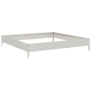 vidaXL h&oslash;jbed 100x100x18,5 cm rustfrit st&aring;l