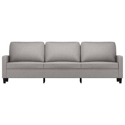 vidaXL 3-personers sofa 210 cm stof lysegrå