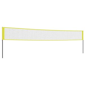 vidaXL volleyballnet 823x244 cm PE-stof gul og sort