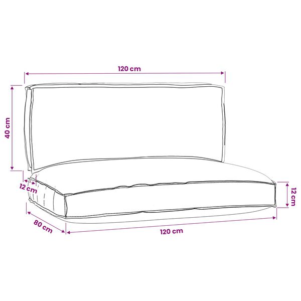 vidaXL Palle Pudes&aelig;t 2 pcs Antracit Oxford stof