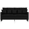 vidaXL 2-personers sofa 140 cm stof sort