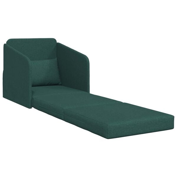 vidaXL Sovesofa 60cm M&oslash;rkegr&oslash;n Stof