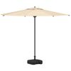 vidaXL Parasolfod Sort 45 x 45 x 29,5 cm Højdensitet polyethylen