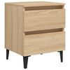 vidaXL sengeskab 40x35x50 cm konstrueret tr&aelig; sonoma-eg