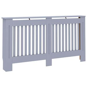 vidaXL radiatorskjuler 152x19x81,5 cm MDF antracitgr&aring;