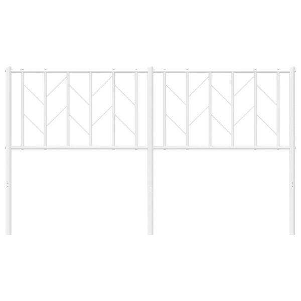 vidaXL udskiftningsgavl 150 cm metal hvid