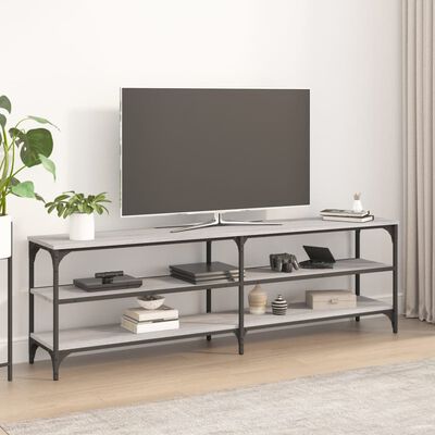 vidaXL tv-bord 160x30x50 cm konstrueret træ grå sonoma-eg