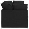 vidaXL modulsofa med hynder stof sort