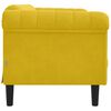 vidaXL 2-personers sofa velour gul