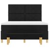 vidaXL Box spring seng med madras Sort 160 x 200 cm Stof