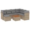 vidaXL havesofas&aelig;t 8 dele med hynder polyrattan beige