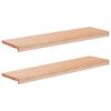 vidaXL Vindueskarme 2 stk. Naturfarvet 90 x 25 x 2 cm Solid b&oslash;g