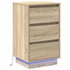 vidaXL Natskab Sonoma eg 39 x 34,5 x 65 cm Konstrueret tr&aelig;