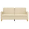 vidaXL 2-personers sofa 140 cm stof cremefarvet