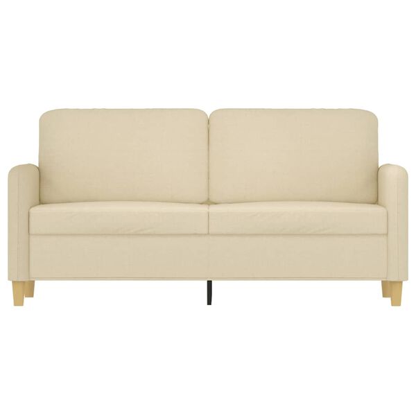 vidaXL 2-personers sofa 140 cm stof cremefarvet