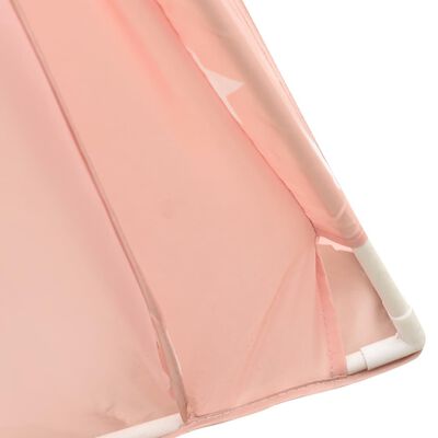 vidaXL tipi til børn 115x115x160 cm med bærepose polyester lyserød