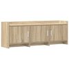 vidaXL TV-skab 130 x 33 x 47 cm Sonoma-eg Konstrueret tr&aelig;