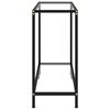 vidaXL konsolbord 80x35x75 cm h&aelig;rdet glas transparent