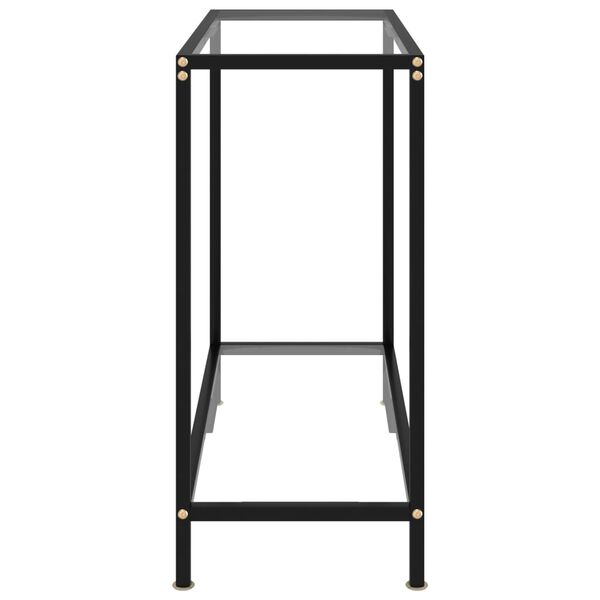 vidaXL konsolbord 80x35x75 cm h&aelig;rdet glas transparent